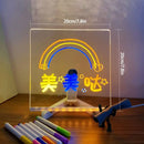 LED Message Board – DIY Acrylic Writing Pad with 7 Pens