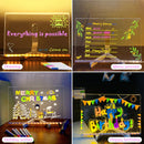 LED Message Board – DIY Acrylic Writing Pad with 7 Pens